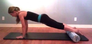 Planking with a foam roller!