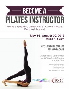 Pilates Teacher Training 2018